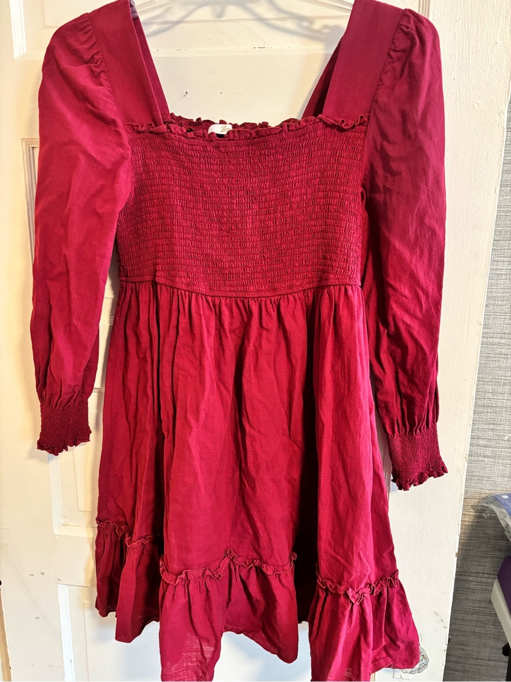 Pino Smocked Long-Sleeve Dress